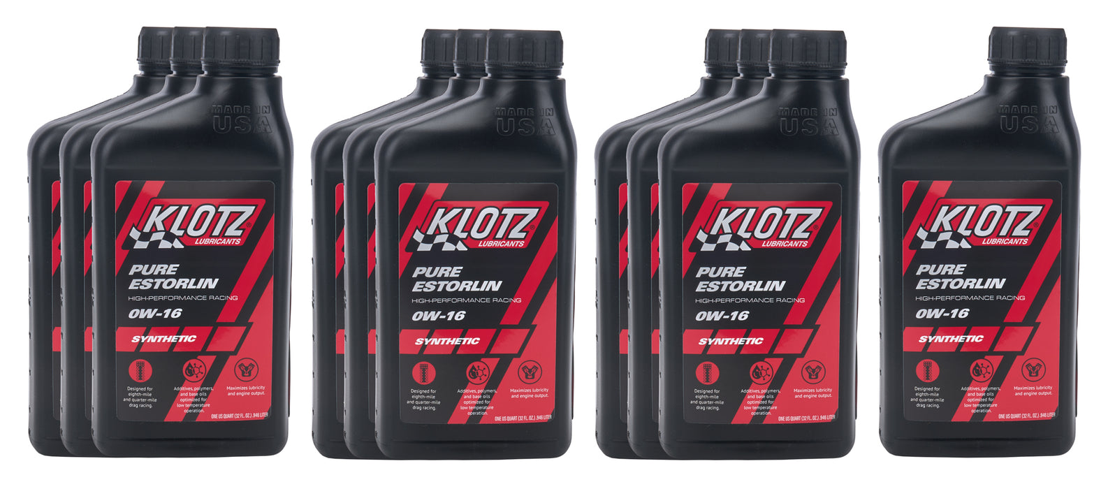 Klotz Synthetic Lubricants KLOKE-916-10 Pure Estorlin Racin Oil Synthetic Case 10 x 1 Qt