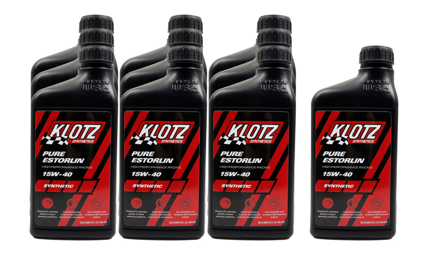 Klotz Synthetic Lubricants KLOKE-954-10 Pure Estorlin Synthetic Oil 15w40 Case 10x1 Qt
