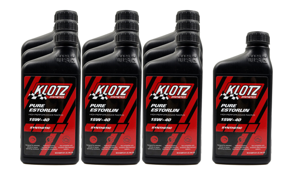 Klotz Synthetic Lubricants KLOKE-954-10 Pure Estorlin Synthetic Oil 15w40 Case 10x1 Qt