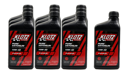 Klotz Synthetic Lubricants KLOKE-955-10 Pure Estorlin Synthetic Oil 15w50 Case 10x1 Qt