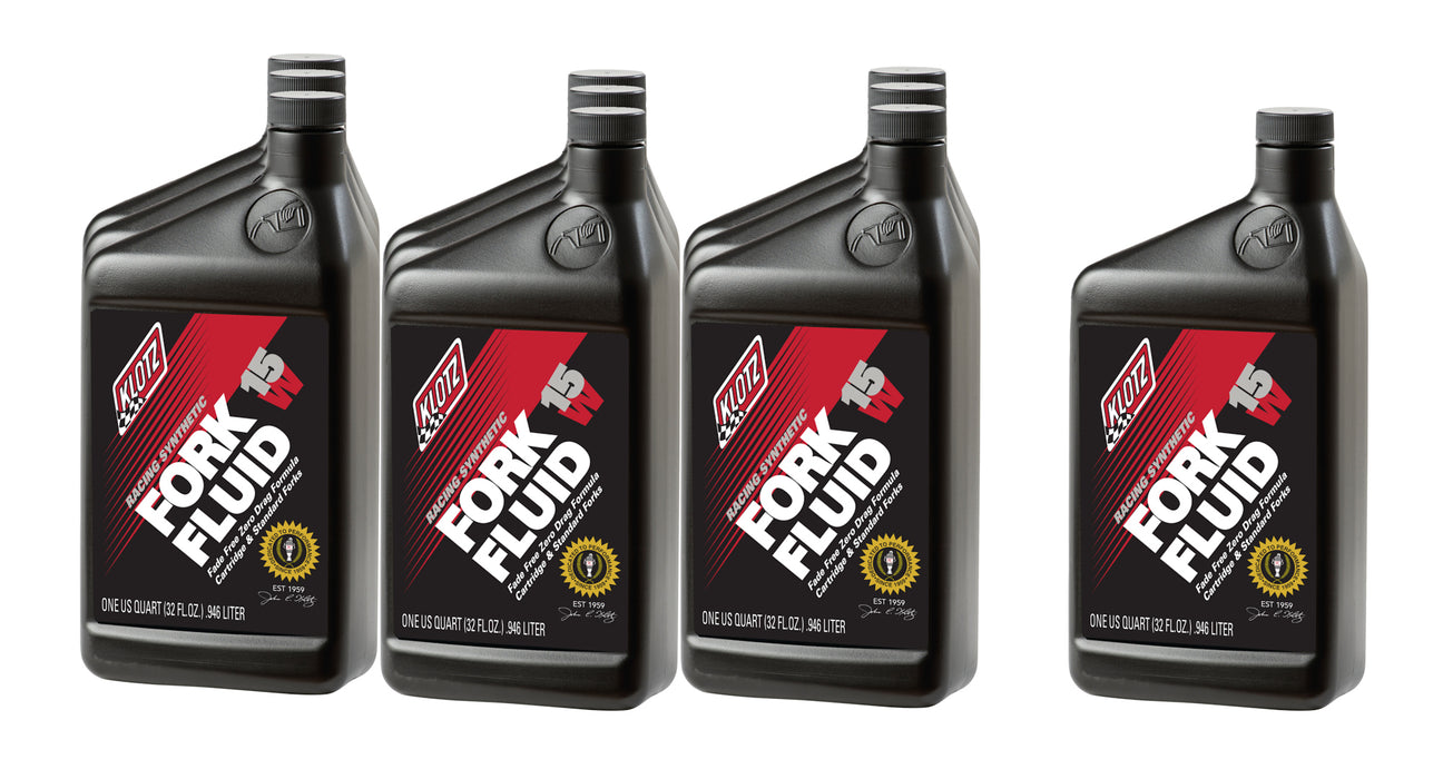 Klotz Synthetic Lubricants KLOKL-515-10 15W Racing Synthetic Shock Oil Case 10x1Qt
