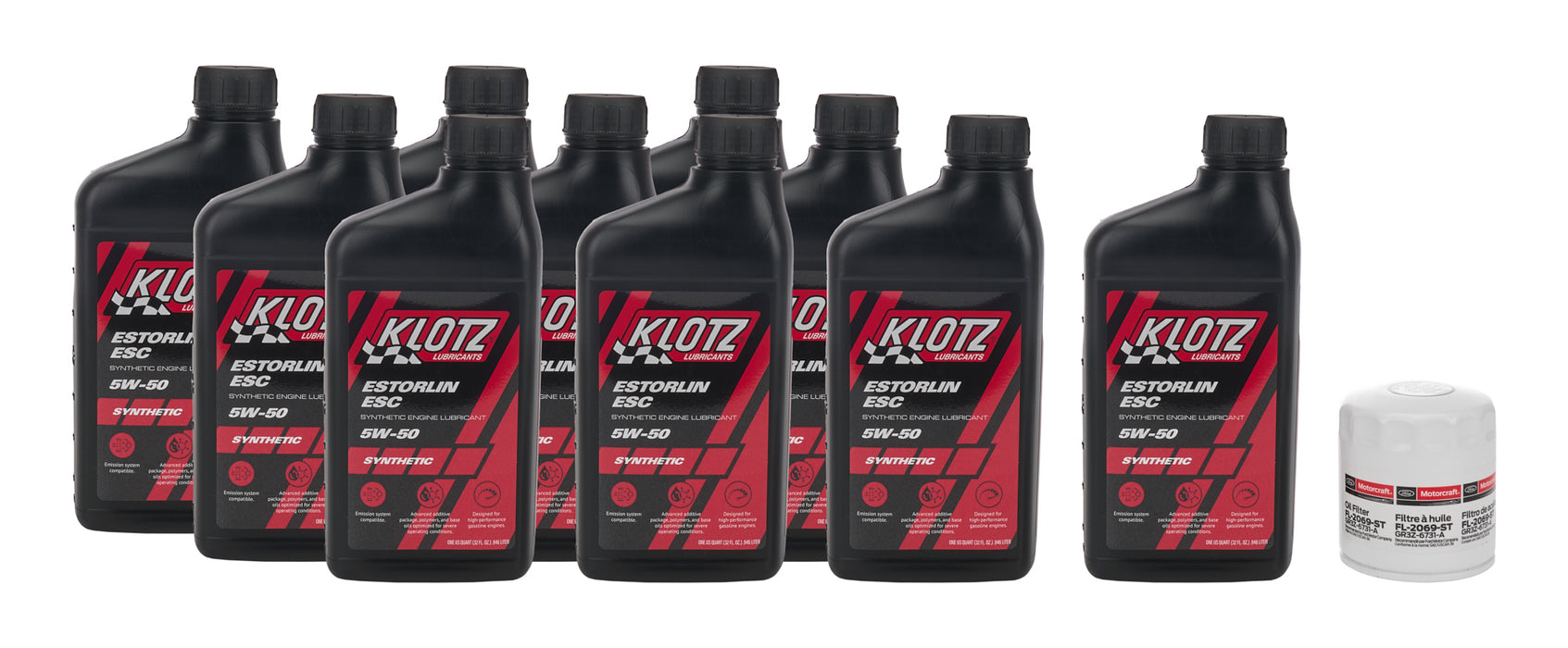 Klotz Synthetic Lubricants KLOKT-414 Oil Change Kit 2015 Mustang GT350 5.2L