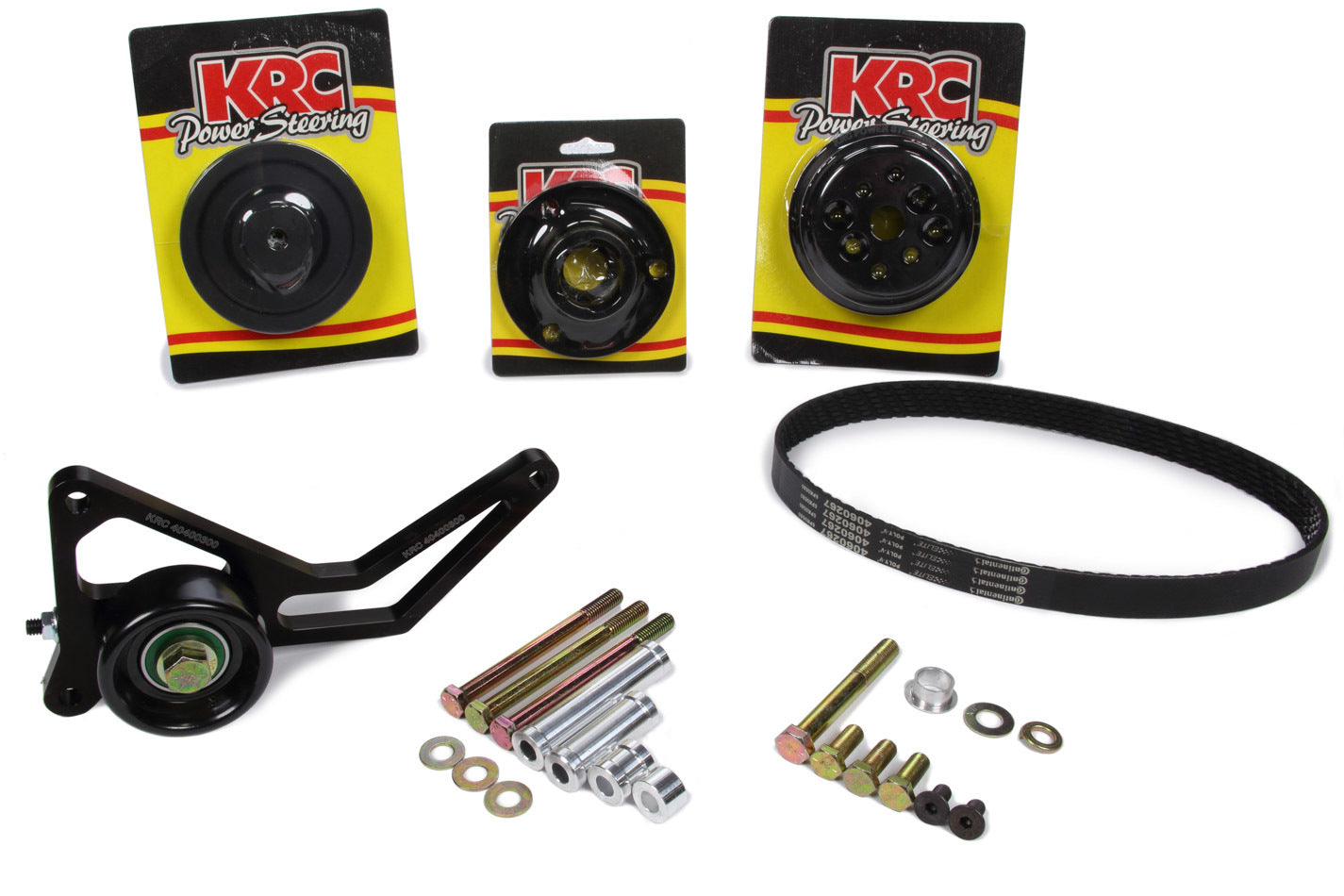 Krc Power Steering KRC37451000 Pro Series Serpentine Pulley Kit 1:1 w/Idler