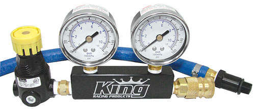 King Racing Products KRP1915 Leak Down Tester Dual Gauge
