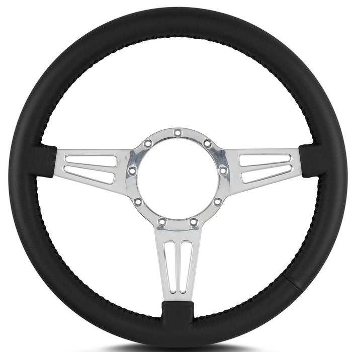 Lecarra Steering Wheels LEC44401 Steering Wheel Mark 4 Do uble Slot Pol. w/Blk Wra