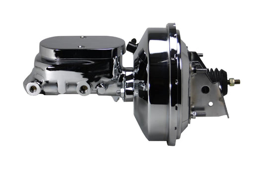 Leed Brakes LEE2F6 9in Chrome Brake Booster 1-1/8in Bore Flat Top