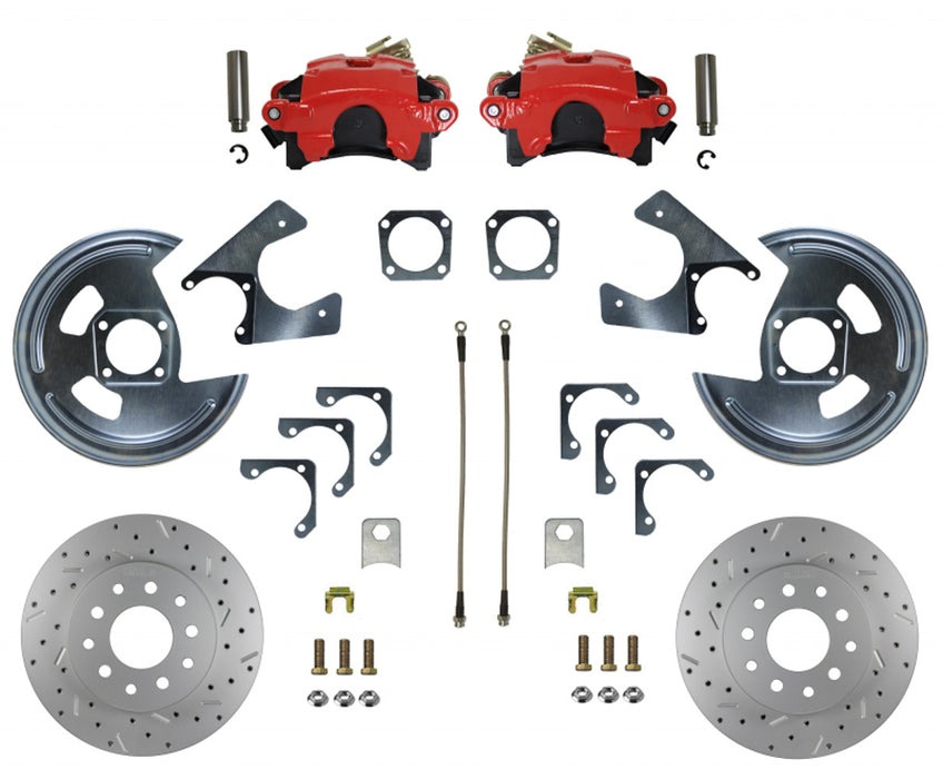 Leed Brakes LEERRC1001X Rear Disc Brake Conversi on with MaxGrip XDS