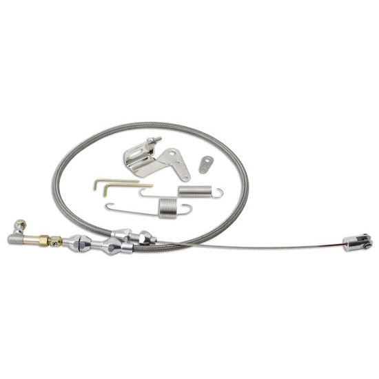 Lokar LOKDP-1000HT36 Duo-Pak Hi-Tech Throttle Cable w/Brackets 36in