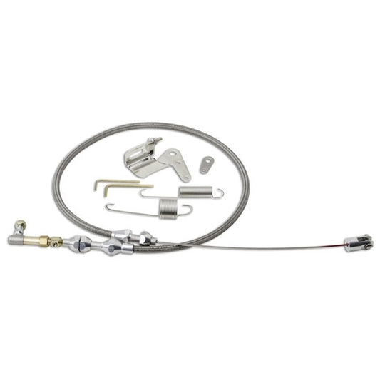 Lokar LOKDP-1000HT36 Duo-Pak Hi-Tech Throttle Cable w/Brackets 36in