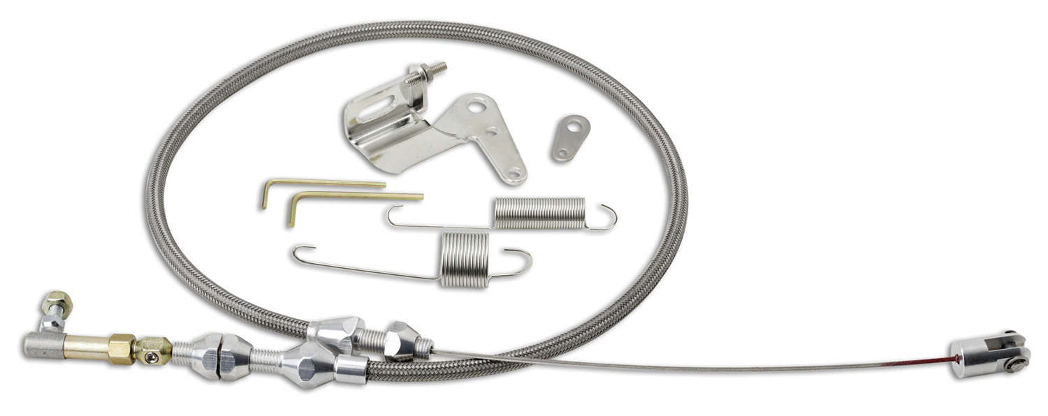 Lokar LOKDP-1000HT Duo-Pak Hi-Tech Throttle Cable w/Brackets