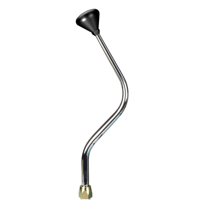 Lokar LOKES4L80GMB ES Shifter GM 4L80 Chrom e 16in Mush Blk Knob