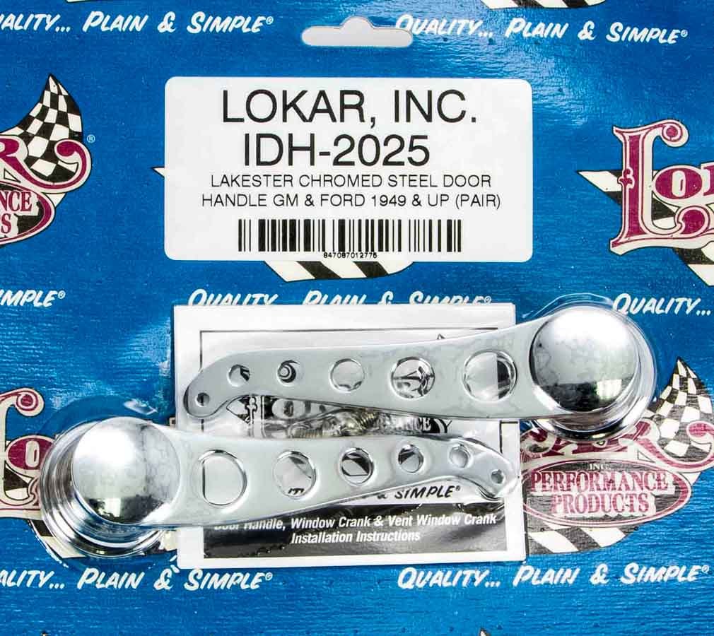 Lokar LOKIDH-2025 49-Up GM/Ford Door Handles Chrome Pair