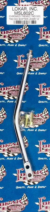 Lokar LOKMSL602C Shift Lever TKO 500-600 Aluminum 12in chrome
