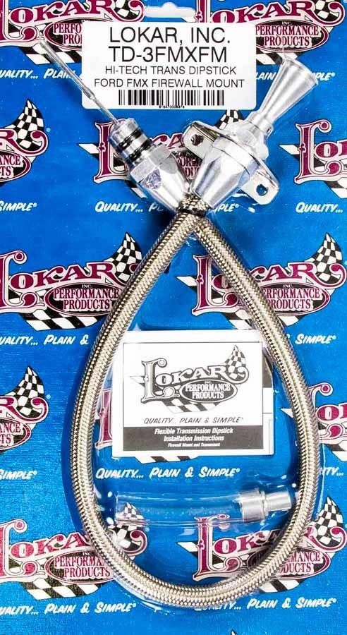 Lokar LOKTD-3FMXFM Hi-Tech Trans Dipstick Ford FMX Firewall Mt.
