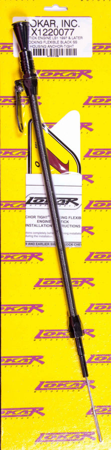Lokar LOKX1220077 Locking Engine Dipstick Black GM 97- LS1