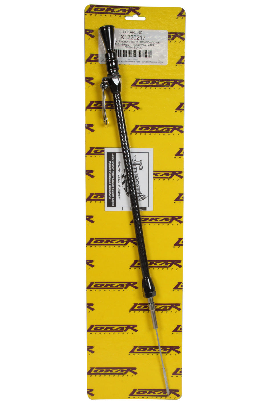 Lokar LOKX1220217 Midnight Series Anchor Tight Locking dipstick