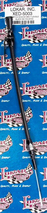 Lokar LOKXED-5003 Flexible Engine Dipstick Black BBC