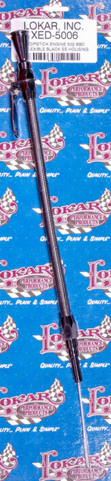 Lokar LOKXED-5006 Flexible Engine Dipstick Black GM 502 BBC