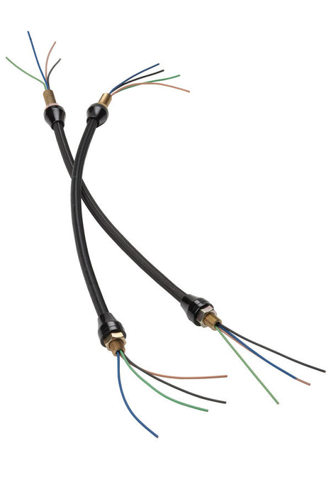 Lokar LOKXHL-1900 Headlight Braids 14in Long Black Pair