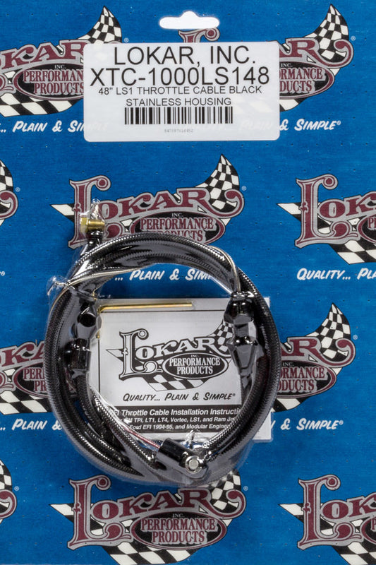Lokar LOKXTC-1000LS148 Hi-Tech Throttle Cable GM LS Engine