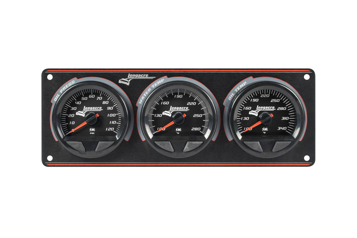 Longacre LON52-44561 Waterproof SMI 3 Gauge Panel OP/WT/OT