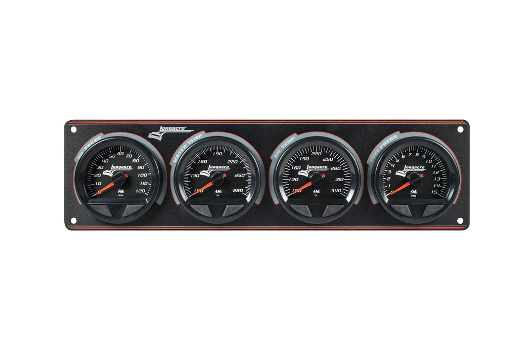 Longacre LON52-44566 Waterproof SMI 4 Gauge Panel OP/WT/OT/FP