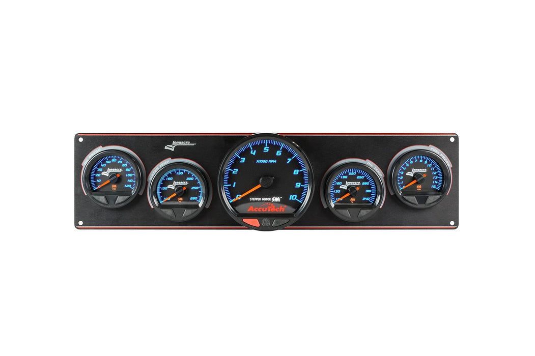 Longacre LON52-44577 Waterproof SMI 4 Gauge Panel W/Tach OP/WT/OT/FP