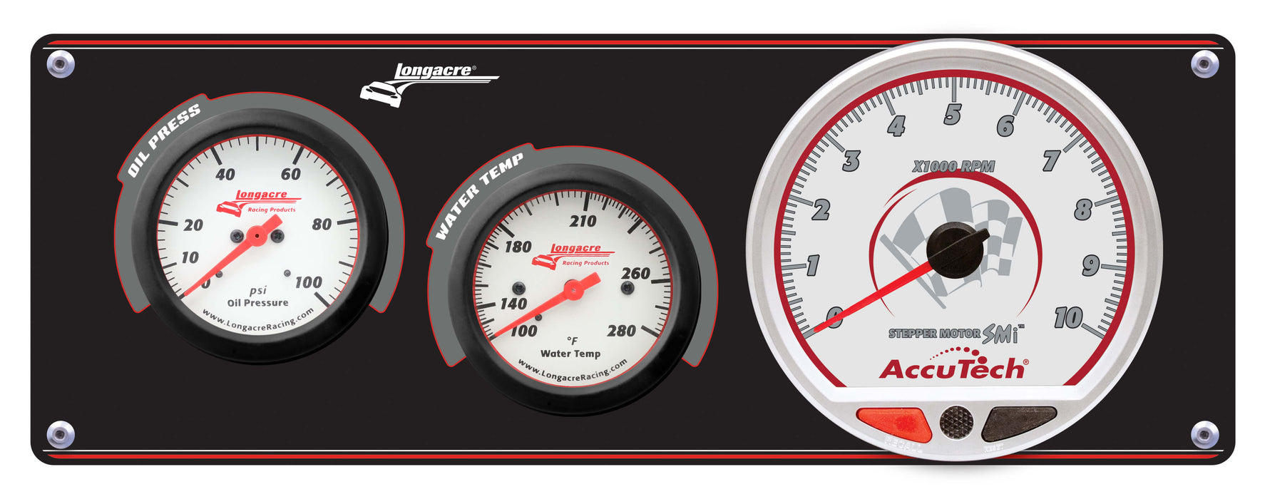 Longacre LON52-46906 Gauge Panel Sportsman OP / WT / Tach