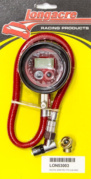 Longacre LON52-53003 Tire Gauge Digital 0-60 PSI Semi-Pro