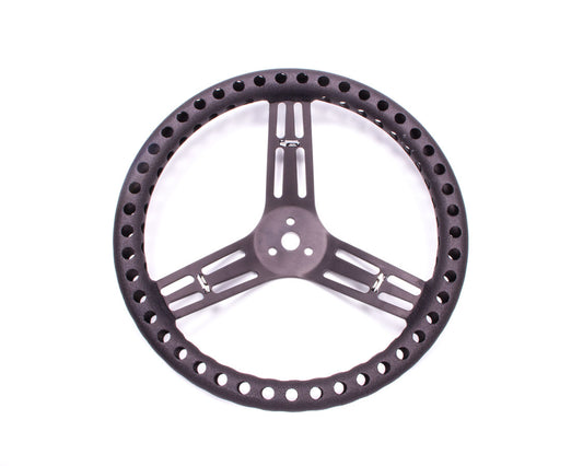 Longacre LON52-56833 Streering Wheel 14in Dished Drilled Black