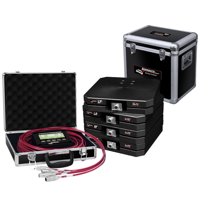 Longacre LON52-82582 Scale Set Elite Wired 12in Pads 1100lbs