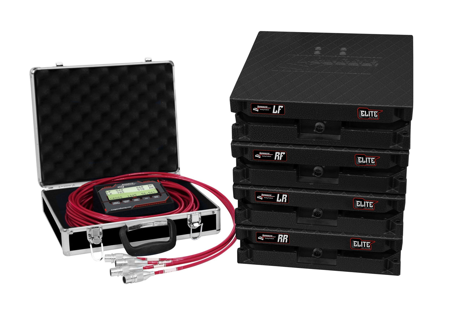 Longacre LON52-82663 Scale Set Elite Wired 15in Pads 3500lbs