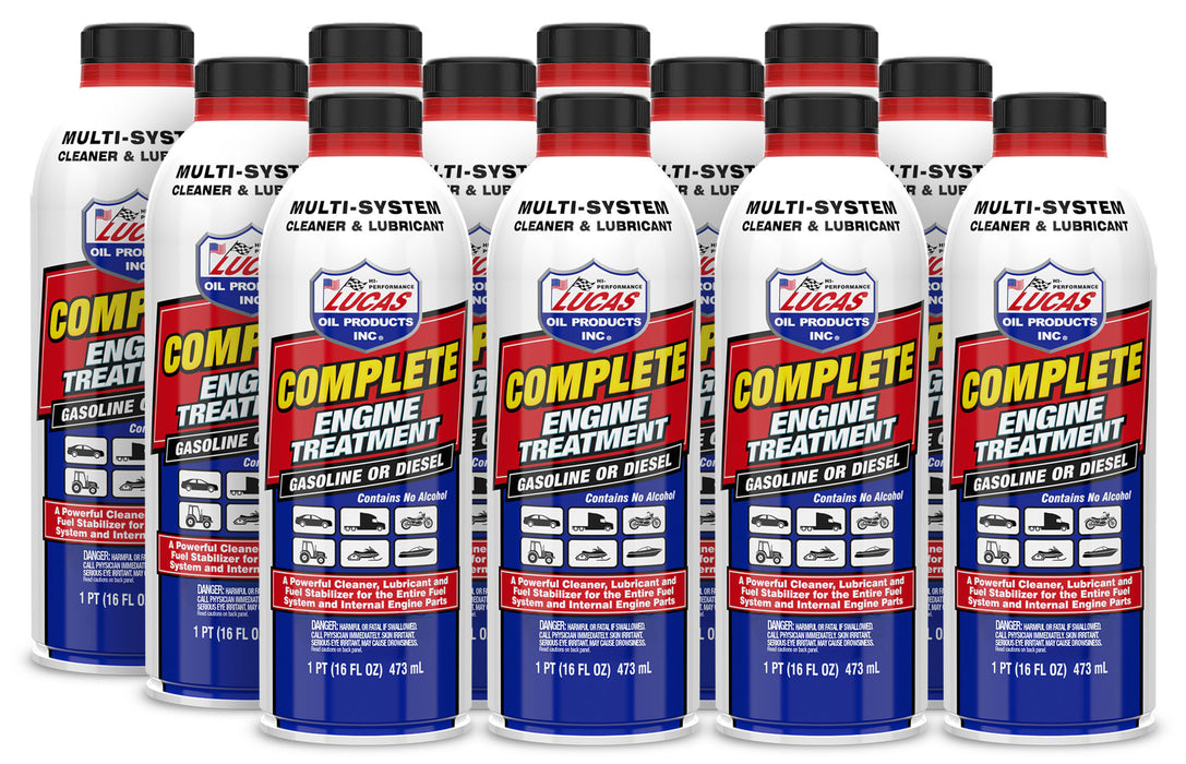 Lucas Oil LUC10016-12 Complete Engine Treat Ment Case 12 x 16 Oz