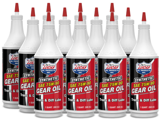 Lucas Oil LUC10047-12 75w90 Trans/Diff Lube Case/12