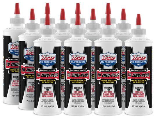 Lucas Oil LUC10063-12 Break-In Oil Additive 12x16oz w/ Zinc