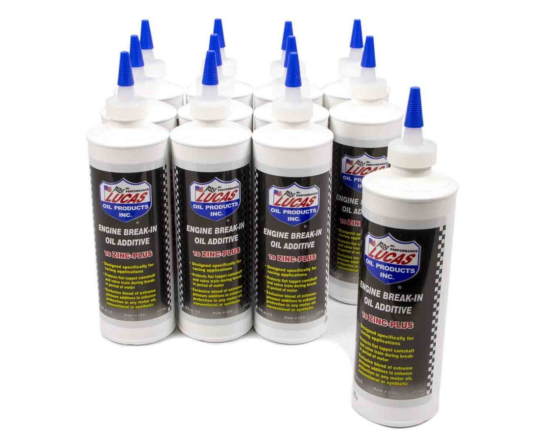 Lucas Oil LUC10063-12 Break-In Oil Additive 12x16oz w/ Zinc