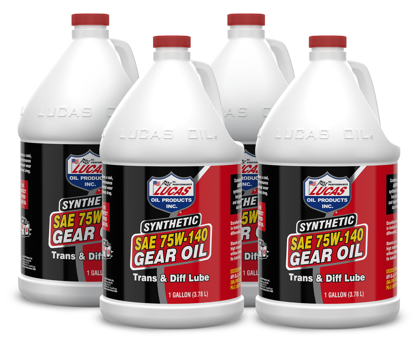 Lucas Oil LUC10122-4 Synthetic 75w140 Trans/ Diff Lube 4x1 Gal