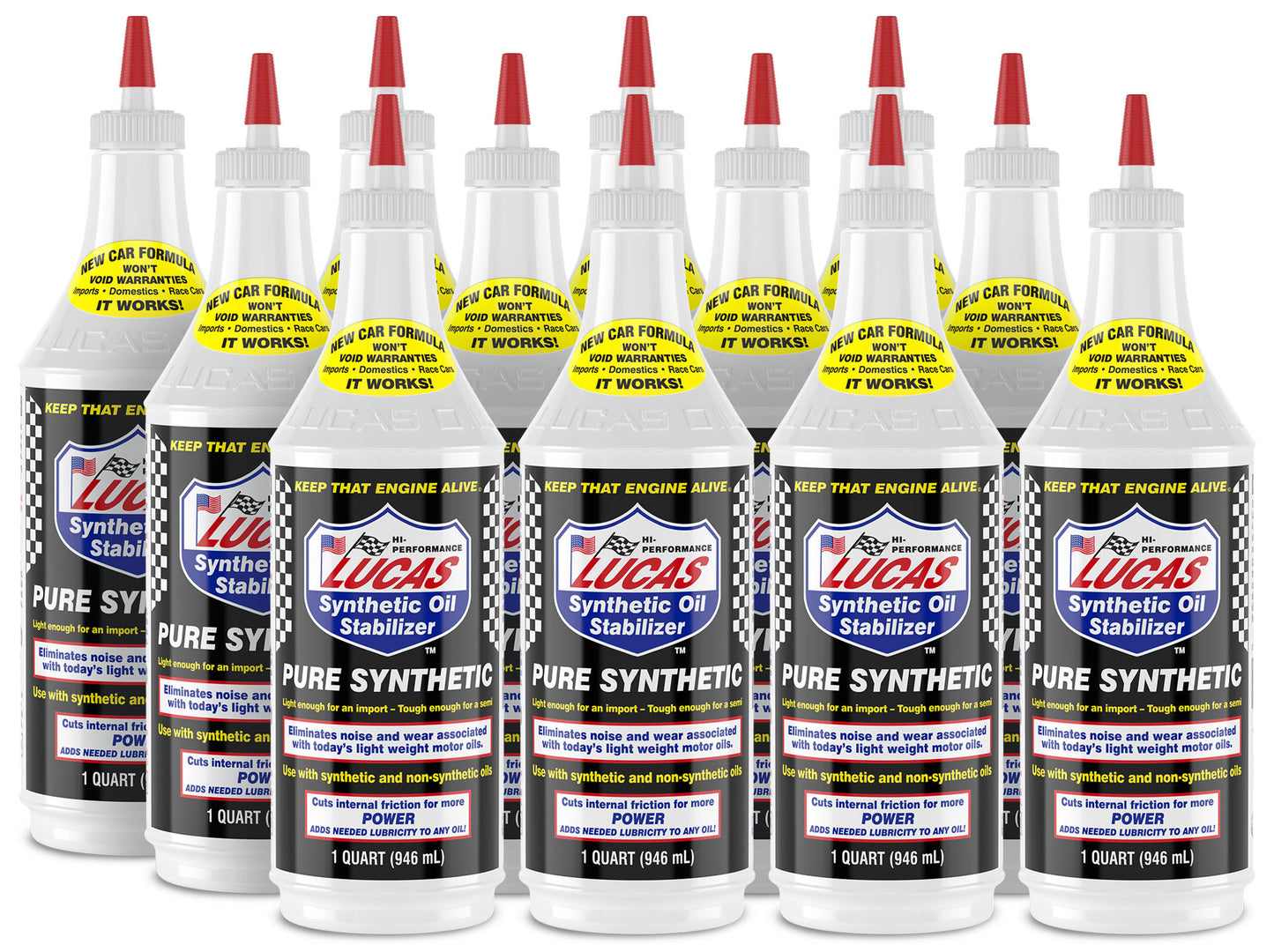 Lucas Oil LUC10130-12 Synthetic H/D Oil Stabi- lizer 12x1 Qt
