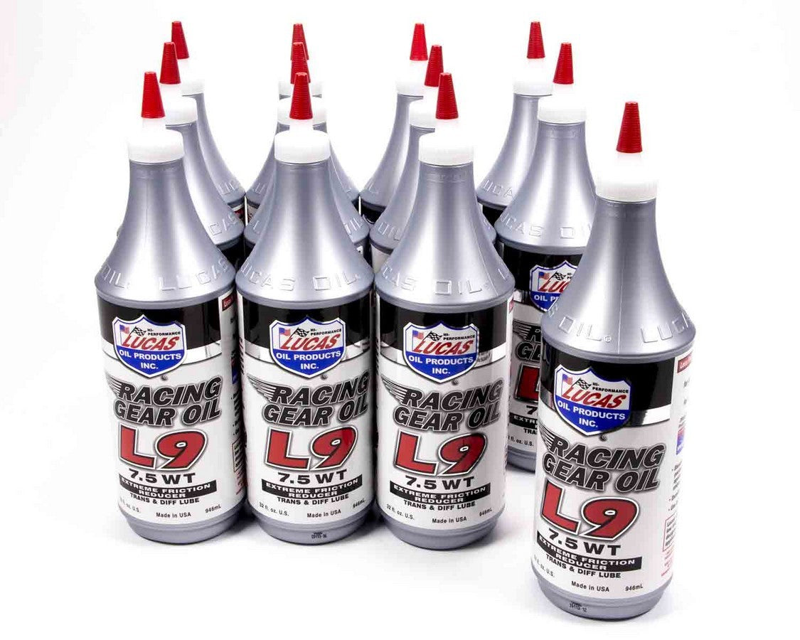 Lucas Oil LUC10456-12 Synthetic L9 Racing Gear Oil 12x1 Qt