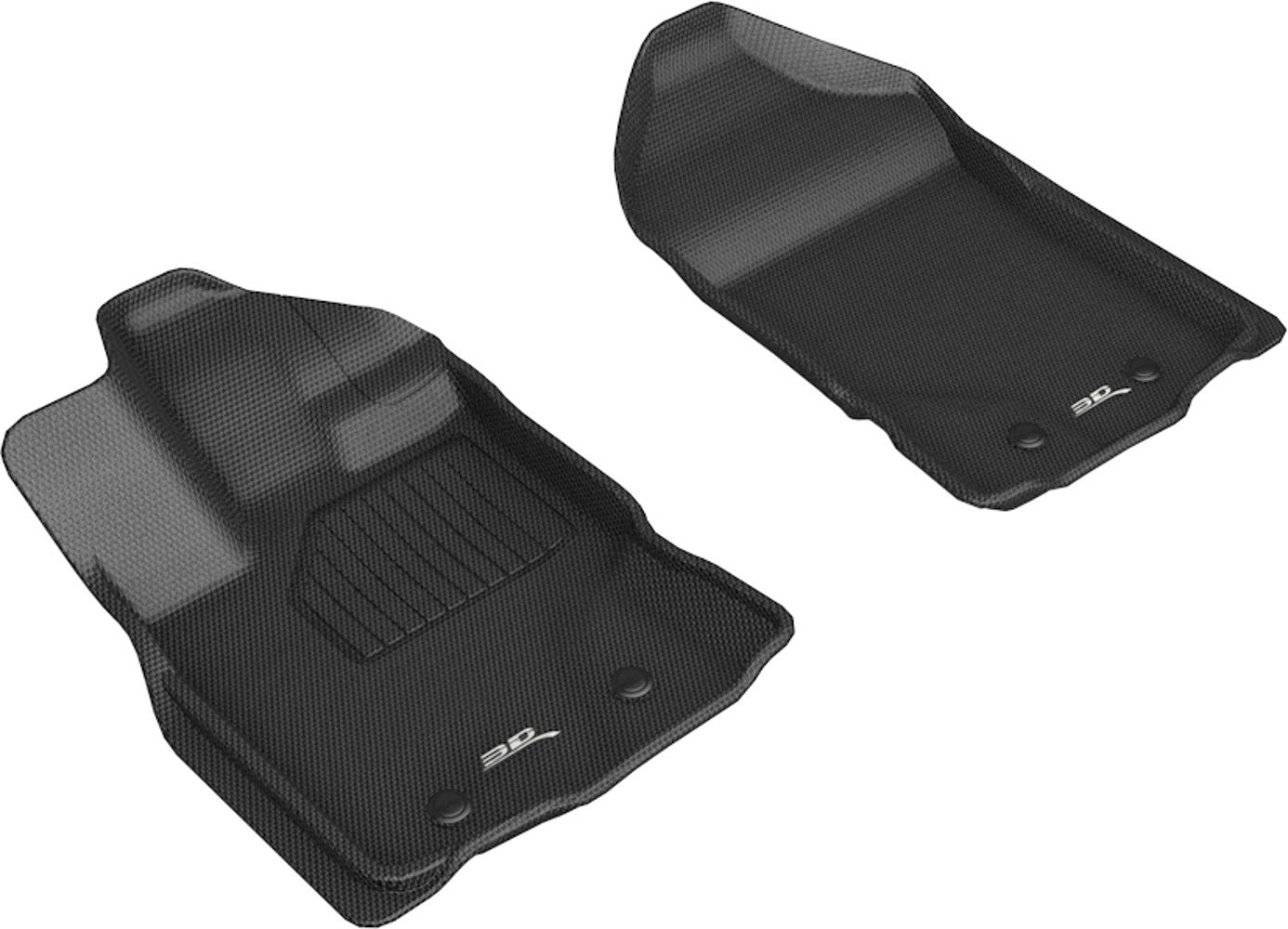 3D MAXpider Ford Ranger 19-   Kagu Floor Liners 1st Row Blk