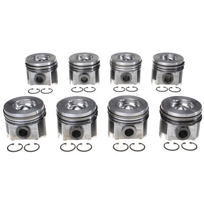 Mahle Original/clevite M772243503WR020 Piston Set w/Rings Ford 6.0L Diesel 8pk