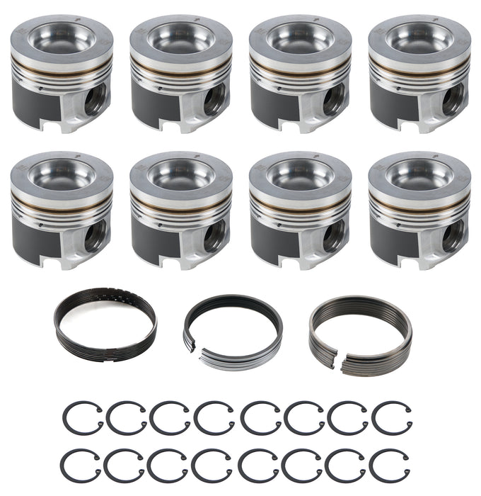 Mahle Pistons MAH197987875 Duramax PowerPak Piston Set 4.075 Bore 6.6L LP5