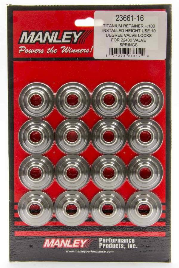 Manley MAN23658-16 10 Degree Titanium Valve Spring Retainers