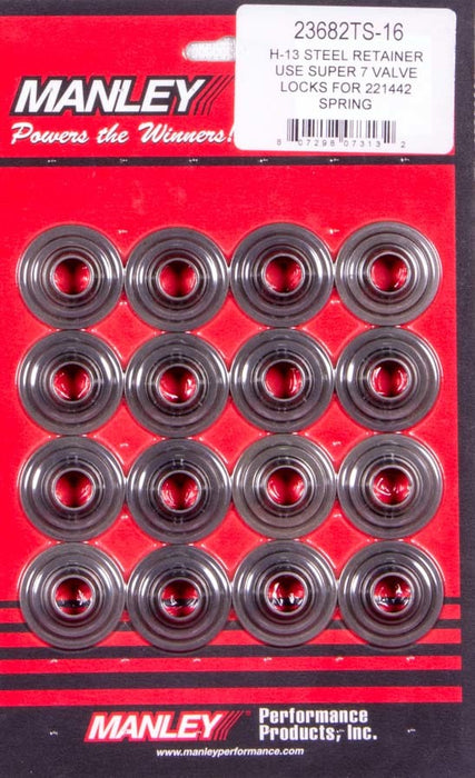 Manley MAN23682TS-16 Super 7 H-13 Lwt Valve Spring Retainers