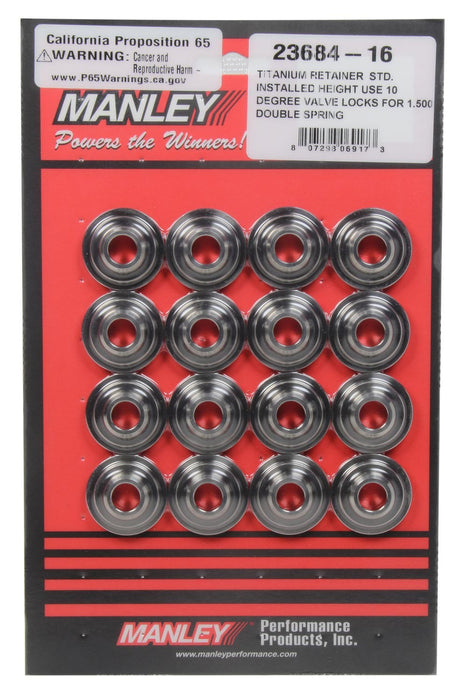 Manley MAN23684-16 1.500 TI Valve Spring Retainers 10-Degree