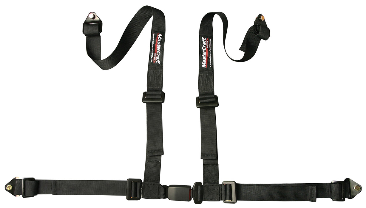 Mastercraft MAS114004 Seat Belt Restraint 2in 4 Point Bolt In Black