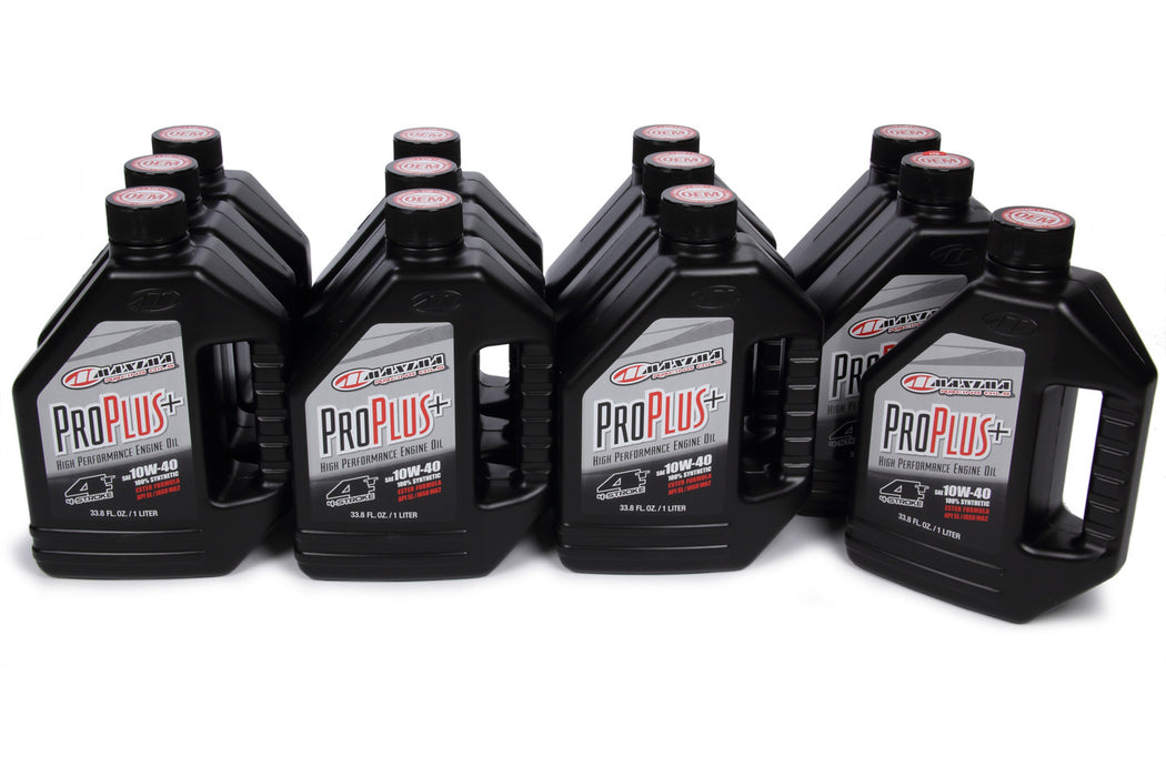 Maxima Racing Oils MAX30-02901 Pro Plus+ 10w40 Syntheti c Case 12 x 1 Liter