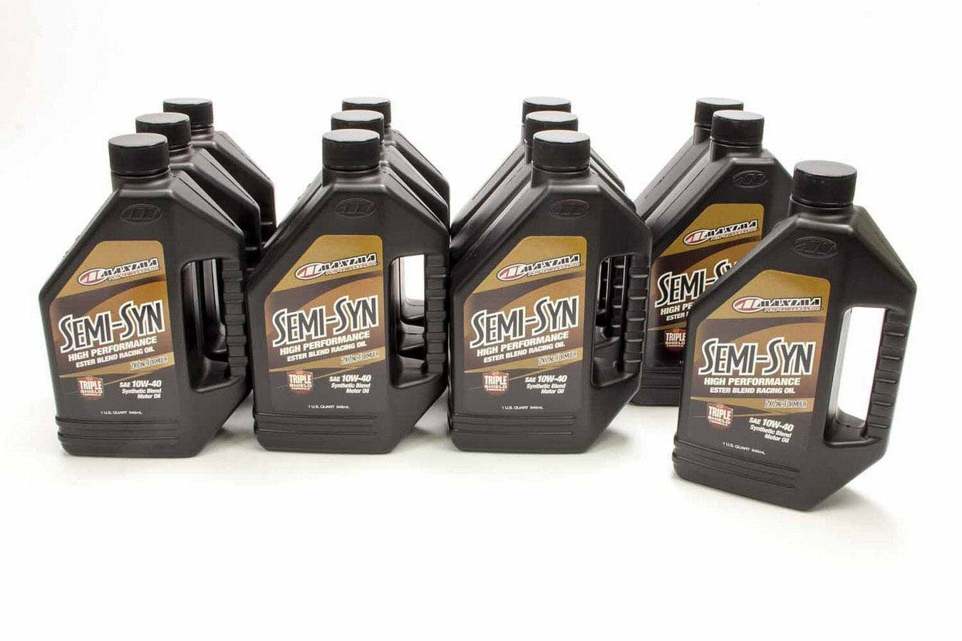 Maxima Racing Oils MAX39-34901B 10w40 Semi-Syn Oil Case 12x1 Quart