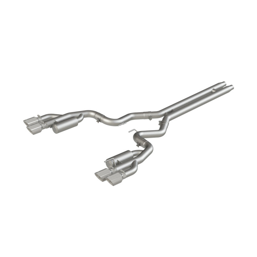 Mbrp, Inc MBRS7207AL 18- Mustang 5.0L 3in Ca t Back Exhaust Quad Dual