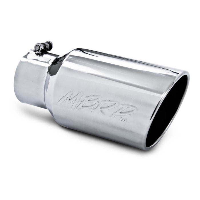 Mbrp Inc MBRT5073 Tip 6in O.D. Angled Roll ed End 4in inlet